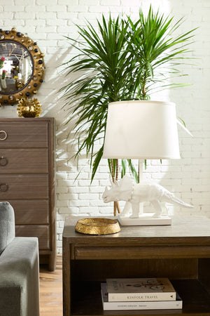 Titus Lamp Without Shade, Plaster White