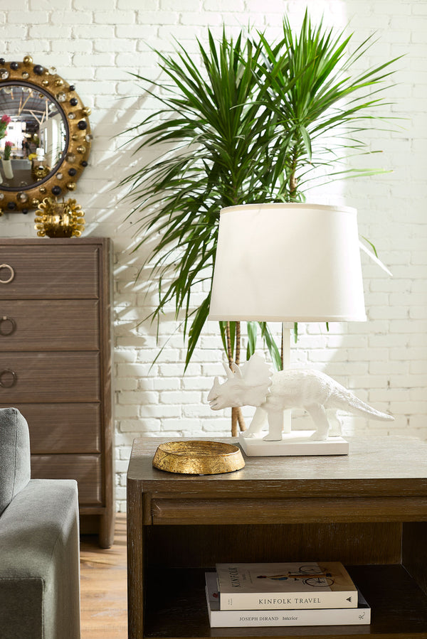 Titus Lamp Without Shade, Plaster White