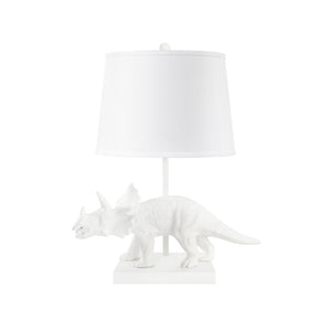 Titus Triceratops Table Lamp, Antique Brass, Hand-Cast Metal