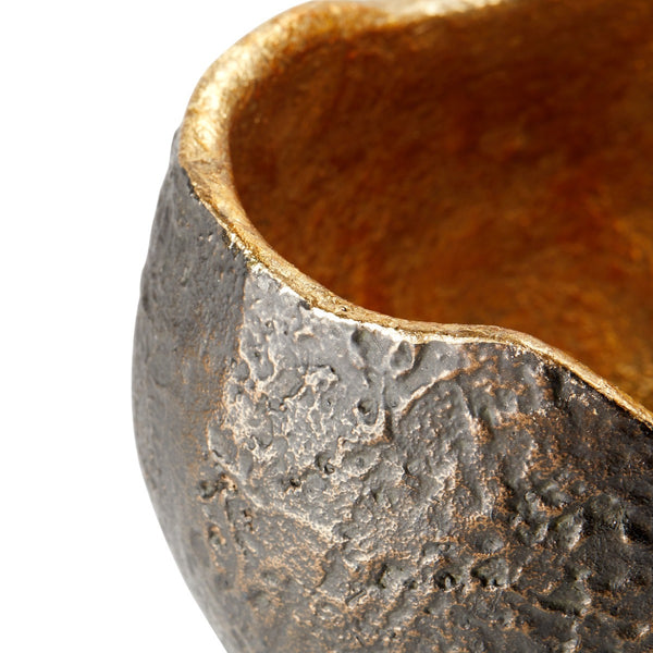 Villa & House Tumbler Bowl, Bronze and Gold Leaf