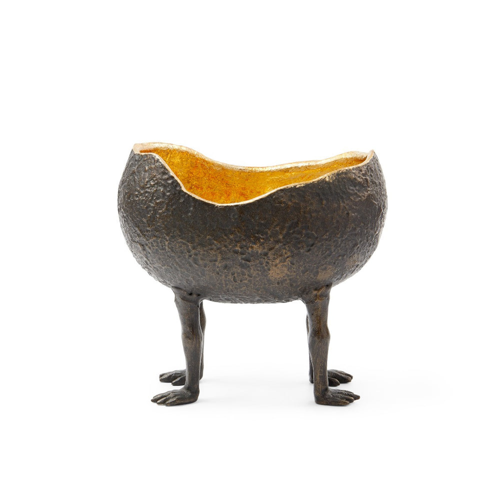 Villa & House Tumbler Bowl, Bronze and Gold Leaf