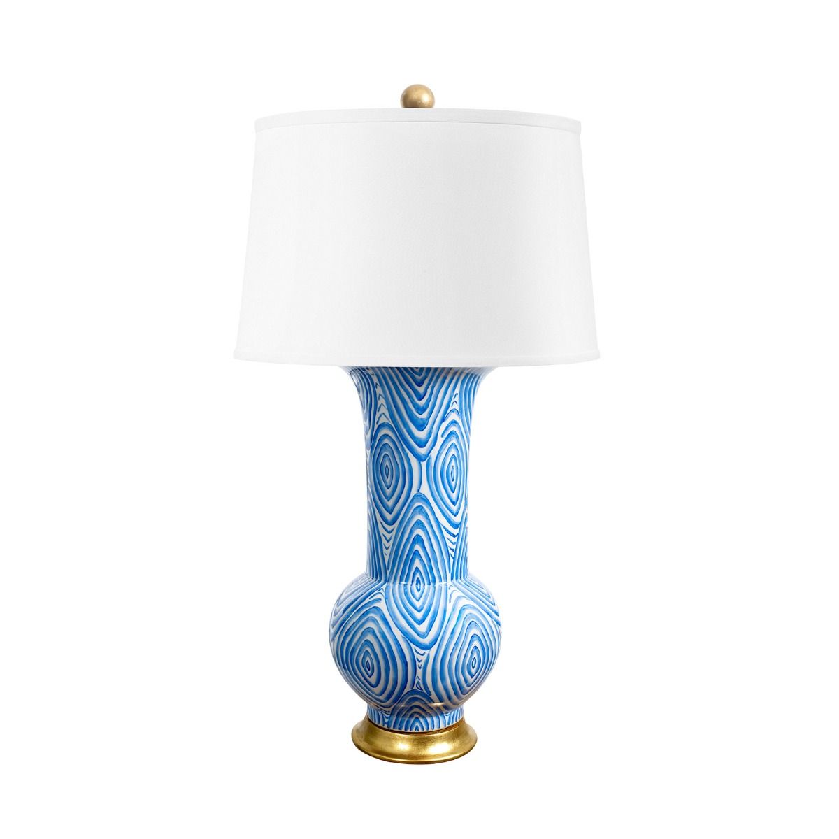 Twig Lamp / Azure & White-Villa & House-Blue Hand Home