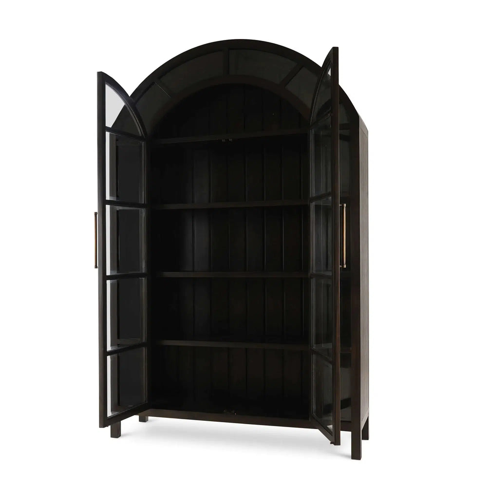 Vannes 2 Door Display Cabinet-Blue Hand Home