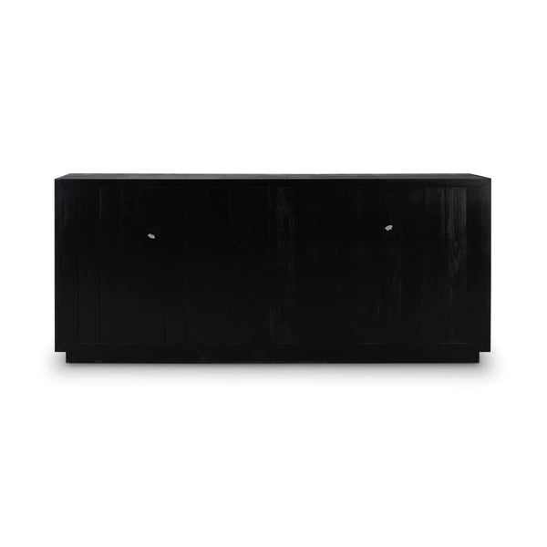 Vannes 4 Door Sideboard w/ Glass Shelves-Blue Hand Home
