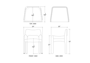 Vannes Dining Chair-Blue Hand Home