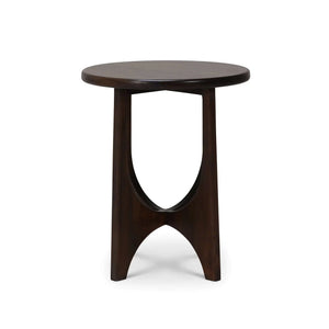Vannes Round End Table-Blue Hand Home
