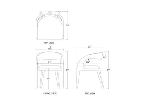 Verona Dining Chair-Blue Hand Home