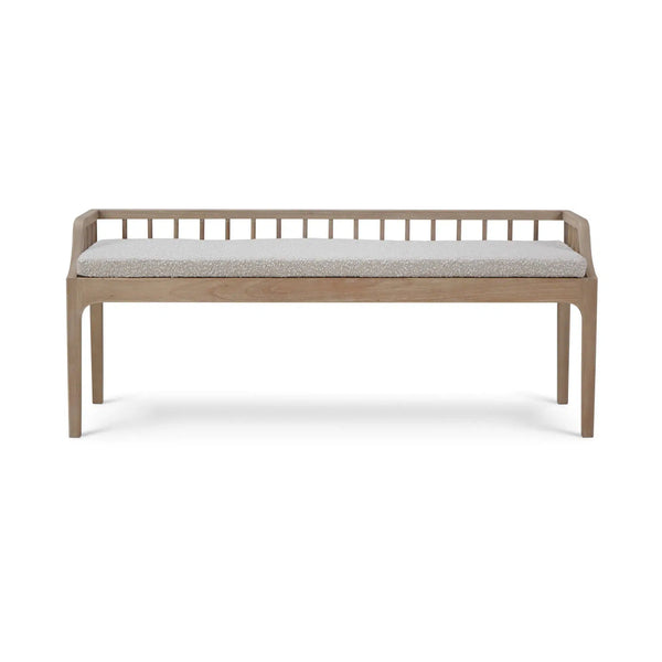 Versai Fluted Bench-Blue Hand Home