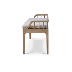 Versai Fluted Bench-Blue Hand Home