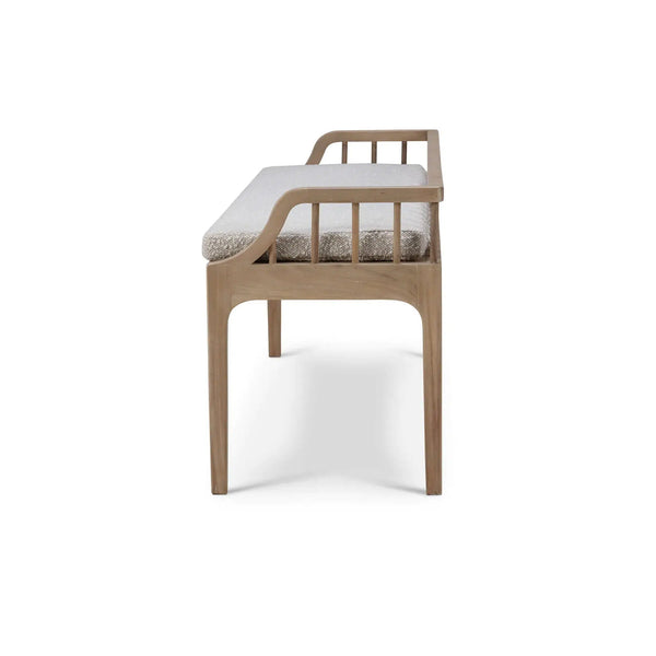 Versai Fluted Bench-Blue Hand Home