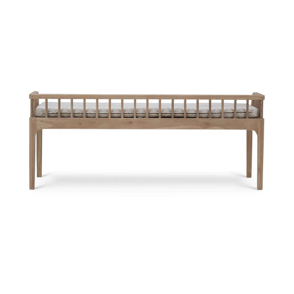 Versai Fluted Bench-Blue Hand Home