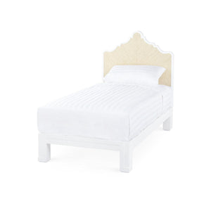 Victoria Twin Headboard With Ryder Bed Frame-Blue Hand Home