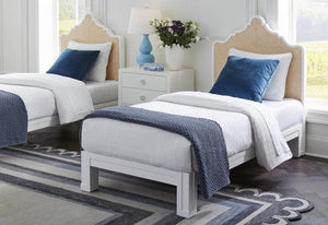 Victoria Twin Headboard With Ryder Bed Frame-Blue Hand Home
