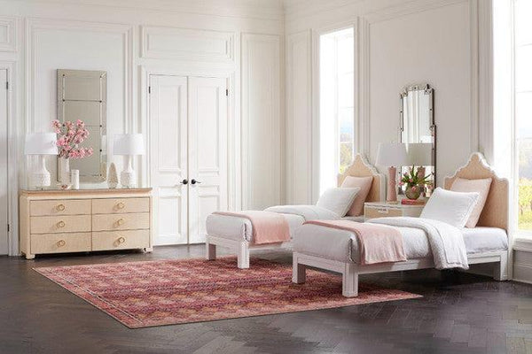 Victoria Twin Headboard With Ryder Bed Frame-Blue Hand Home