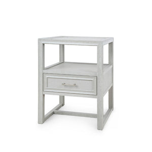 Vivian 1-Drawer Side Table / Soft Gray-Villa & House-Blue Hand Home