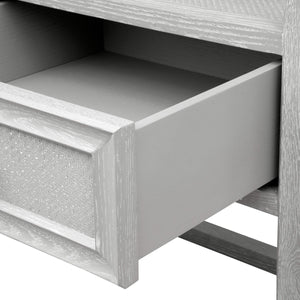 Vivian 1-Drawer Side Table / Soft Gray-Villa & House-Blue Hand Home