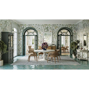 Soluna Demi Lune Table-Blue Hand Home