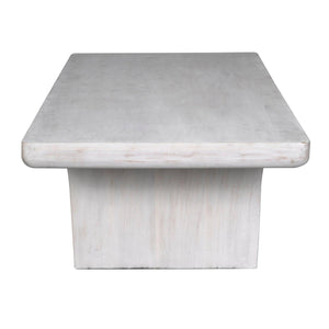 Ward Coffee Table, White Wash-Noir Furniture-Blue Hand Home