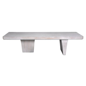 Ward Coffee Table, White Wash-Noir Furniture-Blue Hand Home