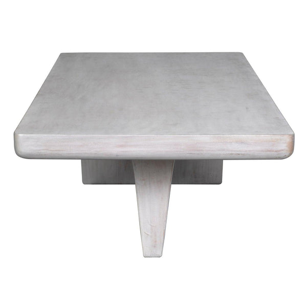 Ward Coffee Table, White Wash-Noir Furniture-Blue Hand Home