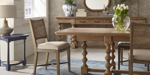 Clover End Table-Blue Hand Home