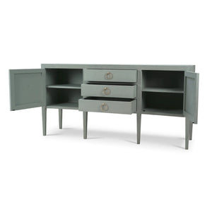 Westminster Concave Linen Wrapped Sideboard-Blue Hand Home