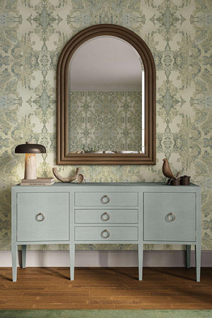Westminster Concave Linen Wrapped Sideboard-Blue Hand Home