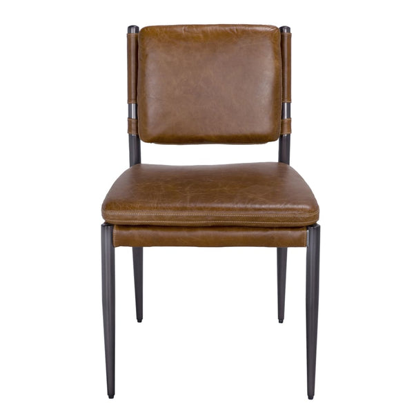 Wooster Dining Chair, Brown-Blue Hand Home