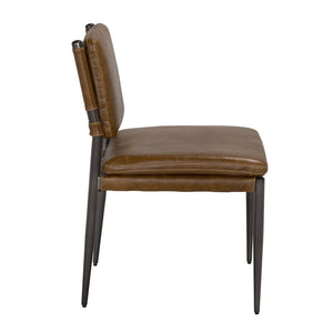 Wooster Dining Chair, Brown-Blue Hand Home