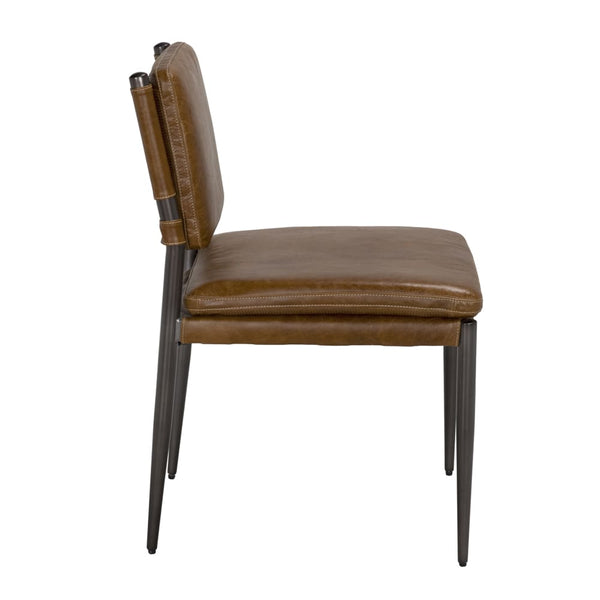 Wooster Dining Chair, Brown-Blue Hand Home