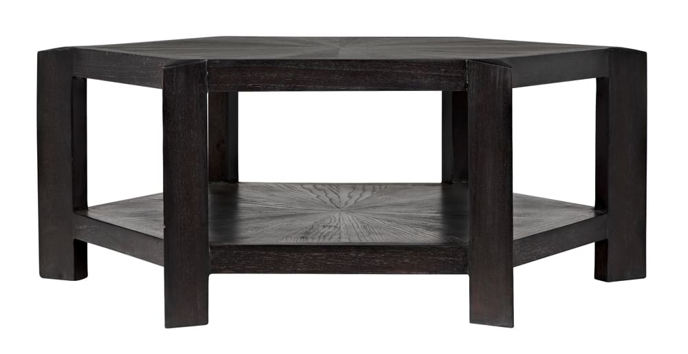 Yuhuda Coffee Table, Sombre Finish-Noir Furniture-Blue Hand Home