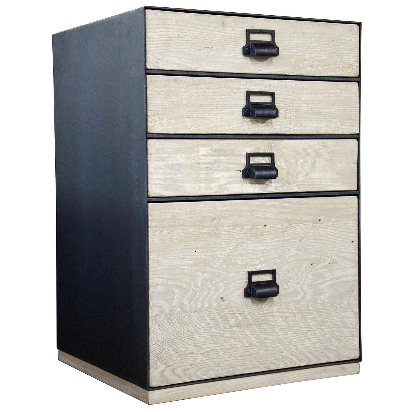 Dashing 4 drawer Reclaimed Lumber, w/file-CFC Furniture-Blue Hand Home
