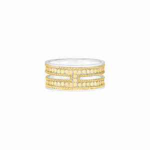 Anna Beck Double Bar Ring - Gold-Anna Beck Jewelry-Blue Hand Home