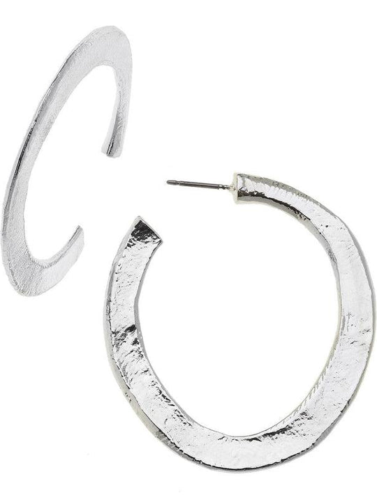 Susan Shaw Handcast Silver Earrings