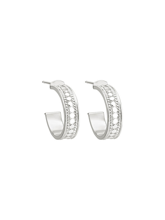 Anna Beck Hoop Post Earrings - Silver