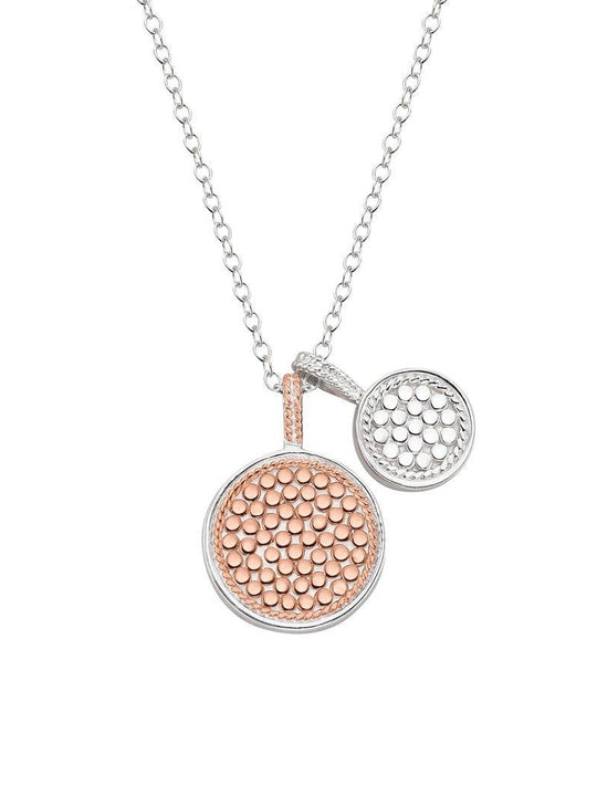 Anna Beck Double Disc Charm Necklace 16-18