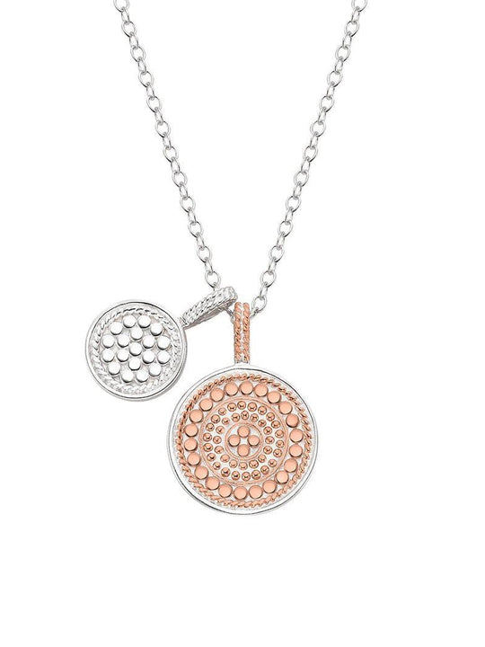 Anna Beck Double Disc Charm Necklace 16-18