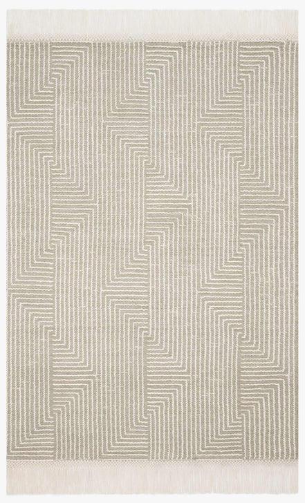 Newton Rug Magnolia Home by Joanna Gaines - NET-04 Sage/Ivory-Loloi Rugs-Blue Hand Home