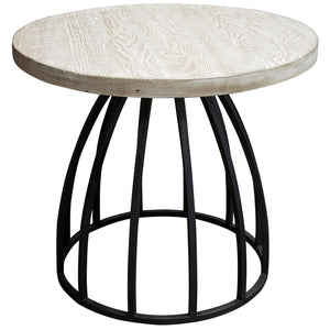 Billy Side Table, Reclaimed Lumber Top-CFC Furniture-Blue Hand Home