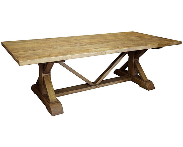 Reclaimed Lumber X-Dining Table-CFC Furniture-Blue Hand Home