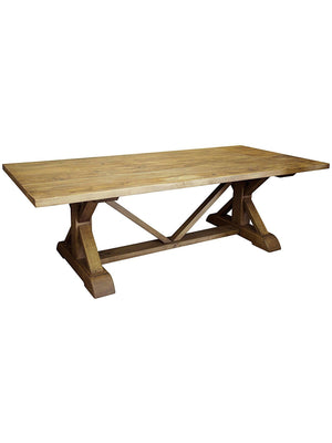 Reclaimed Lumber X-Dining Table-CFC Furniture-Blue Hand Home