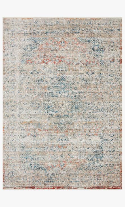 Elise Rug Magnolia Home by Joanna Gaines - ELI-03 Neutral/Multi-Loloi Rugs-Blue Hand Home