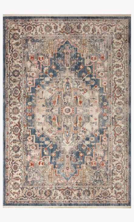 Janey Rug Magnolia Home by Joanna Gaines - JAY-03 Indigo/Multi-Loloi Rugs-Blue Hand Home