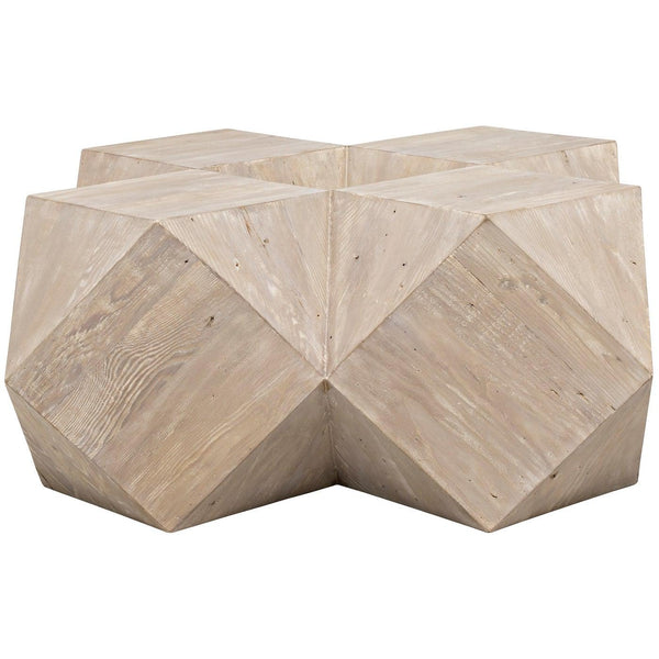 Reclaimed Lumber Iconsahedron Coffee Table, Small-CFC Furniture-Blue Hand Home