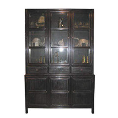 Noir Colonial Hutch Black-Noir Furniture-Blue Hand Home