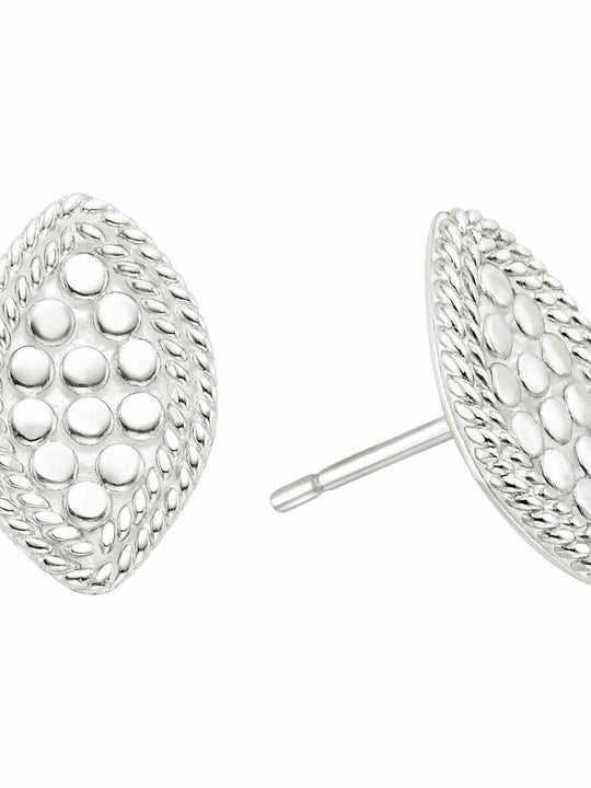 Anna Beck Marquise Stud Earrings - Silver