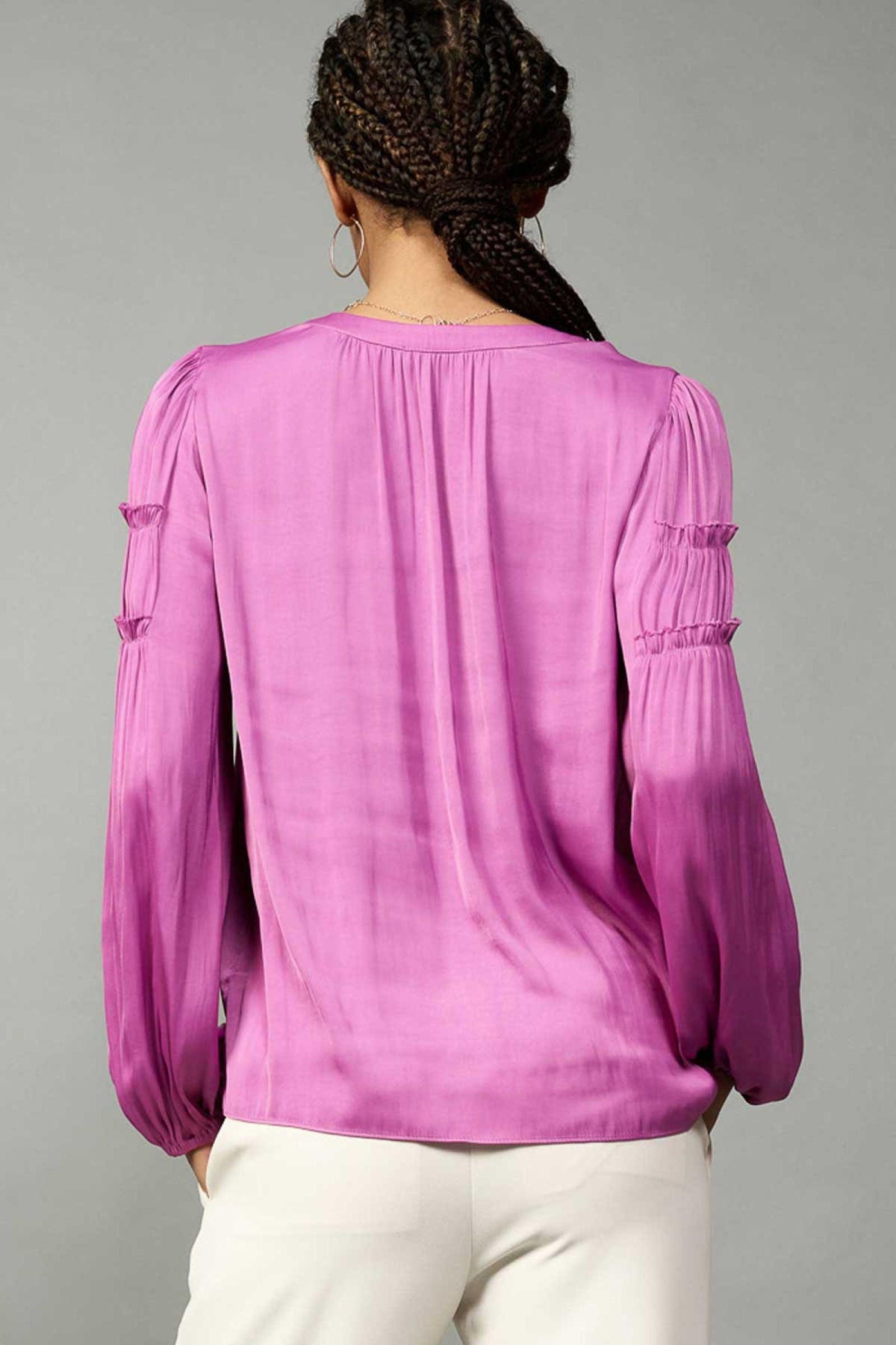 Tiered Ruffled Sleeve Blouse