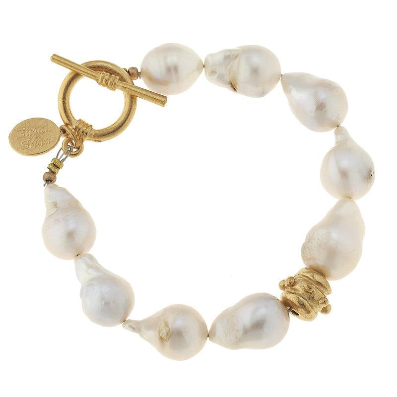 Baroque Pearl Bracelet-Susan Shaw Jewelry-Blue Hand Home