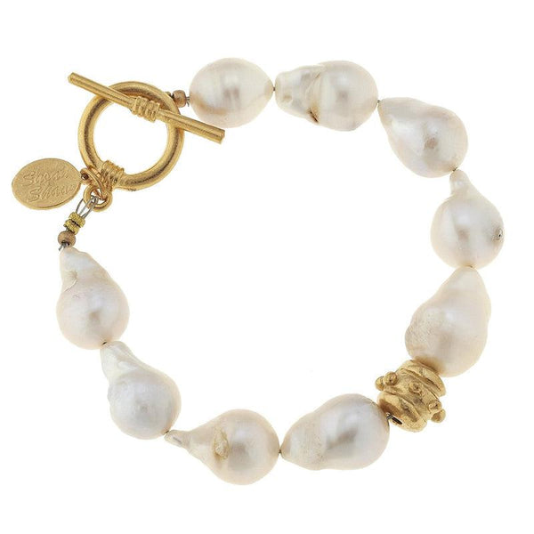 Baroque Pearl Bracelet-Susan Shaw Jewelry-Blue Hand Home