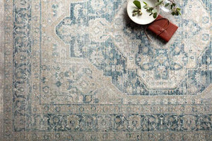 Elise Rug Magnolia Home by Joanna Gaines - ELI-01 Neutral/Blue-Loloi Rugs-Blue Hand Home